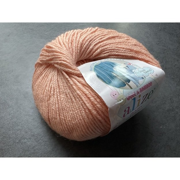 BABY WOOL Alize- 40% Wool, 40% Acrylic, 20% Bamboo, 50gr/ 175m, Nr 81