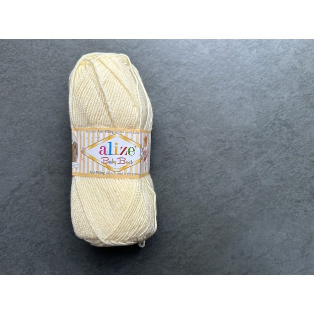 BABY BEST Alize- 90% Acrylic Anti- Pilling, 10% Bamboo, 100gr/ 240m, Nr 01