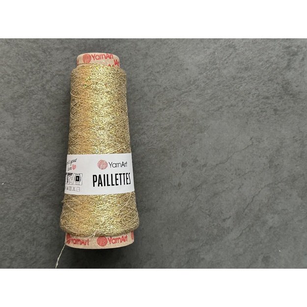 PAILLETTES YarnArt - 75% Metallic Polyester, 25% Payette poliester, 50gr/ 800m, Nr 8002