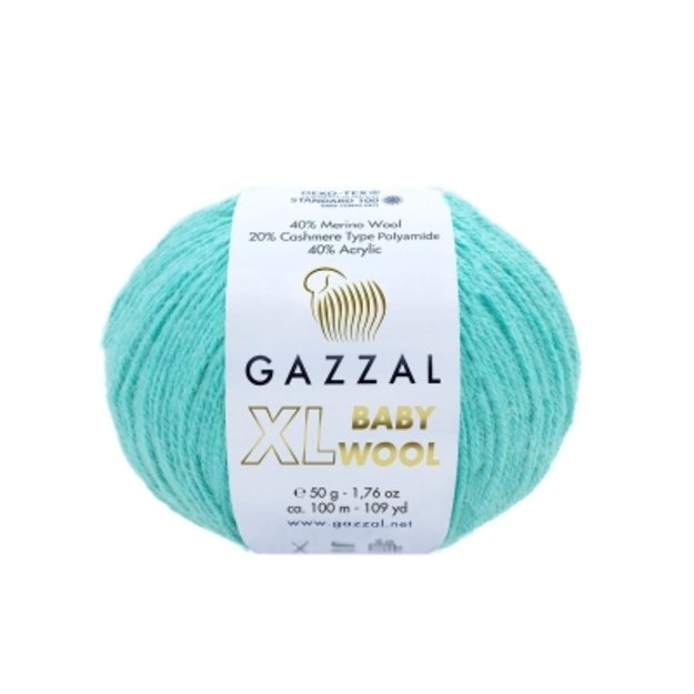 BABY WOOL XL Gazzal - 40% Acrylic,  20% Cashmere PA , 40% Lana Merino, 50 gr/ 100m, Nr 820