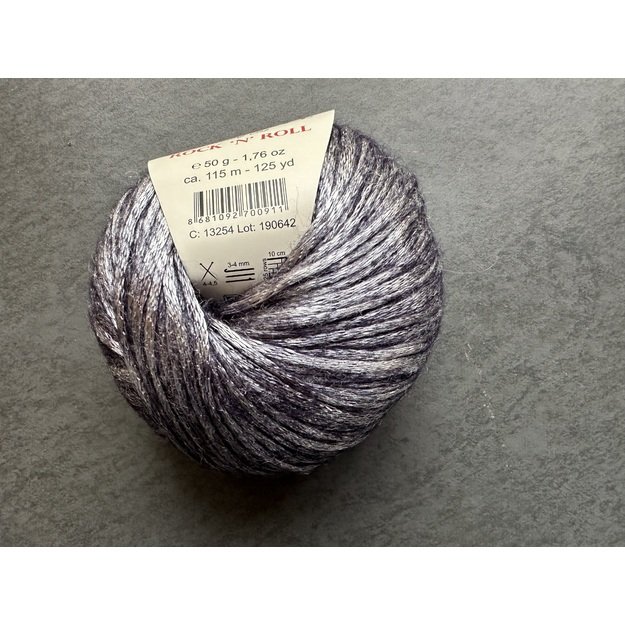 ROCK N ROLL- 9% merino wool, 21% acryli, 70% polyamide, 50gr/ 115m, Nr 13254