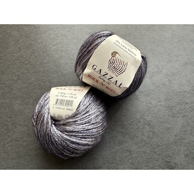 ROCK N ROLL- 9% merino wool, 21% acryli, 70% polyamide, 50gr/ 115m, Nr 13254