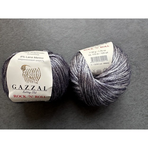 ROCK N ROLL- 9% merino wool, 21% acryli, 70% polyamide, 50gr/ 115m, Nr 13254