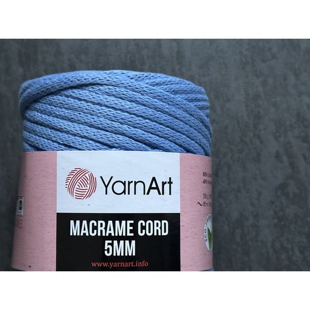 MACRAME Cord 5mm- 60% Cotton, 40% Viscose&Polyester, 500 gr/ 85 m, Nr 786