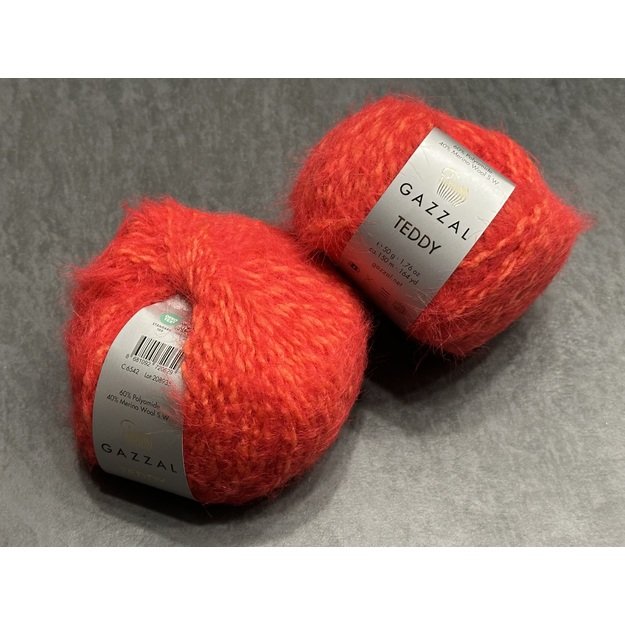 TEDDY Gazzal- 60% Polyamide, 40% Merino wool, 50gr/ 150m, Nr 6542