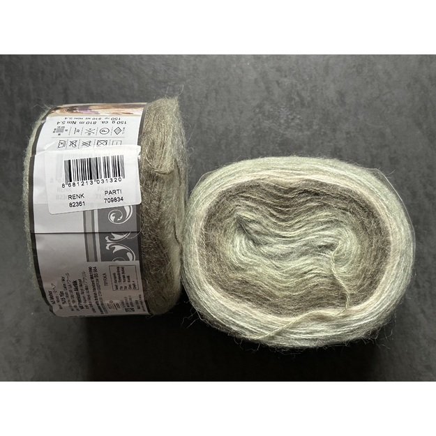 ANGORA LUKS Color Nako- 5% moher, 15% wool, 80% premium akrilik, 150 gr/ 810m, Nr 82361