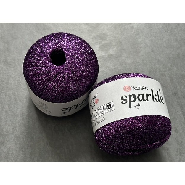 SPARKLE- 60% Metallic polyester, 40% polyamide, 25gr/ 160 m, Nr 1342