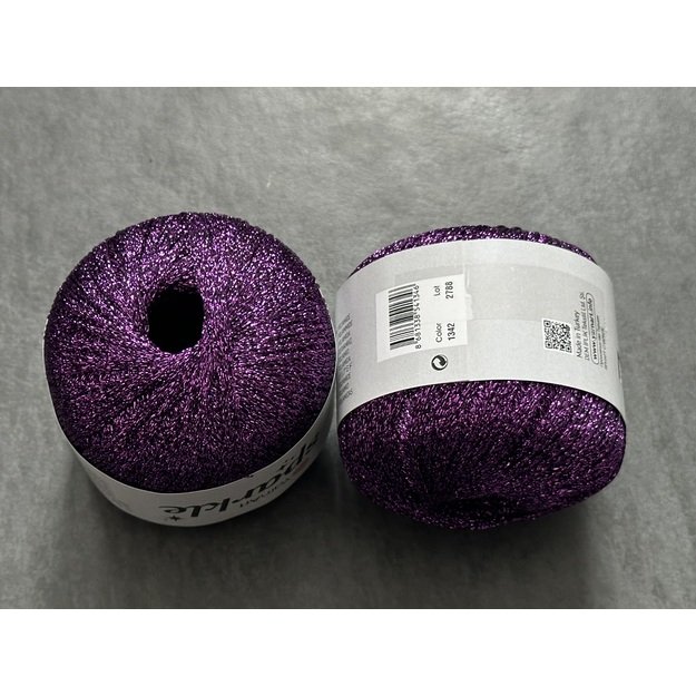 SPARKLE- 60% Metallic polyester, 40% polyamide, 25gr/ 160 m, Nr 1342