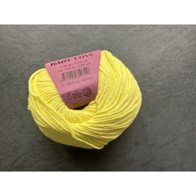 BABY LOVE Gazzal  45% Acrylic,  55% Modal, 50gr/ 115m, Nr 1607