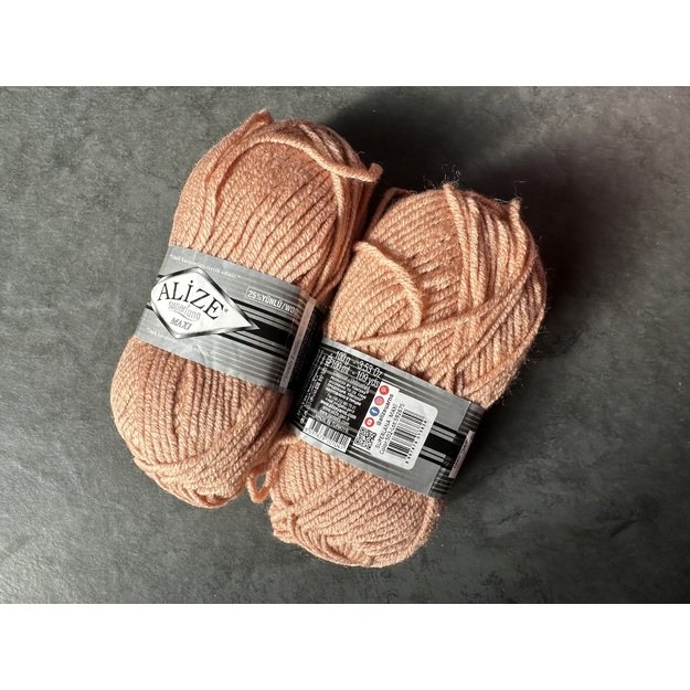 SUPERLANA MAXI Alize- 25% Wool , 75% Acrylic- 100 gr / 100 m, Nr 502
