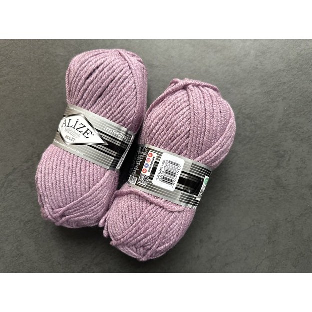 SUPERLANA MAXI Alize- 25% Wool , 75% Acrylic- 100 gr / 100 m, Nr 505