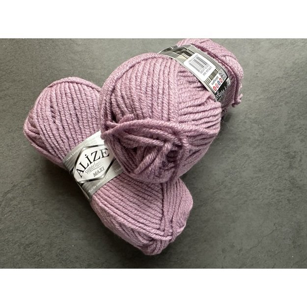 SUPERLANA MAXI Alize- 25% Wool , 75% Acrylic- 100 gr / 100 m, Nr 505