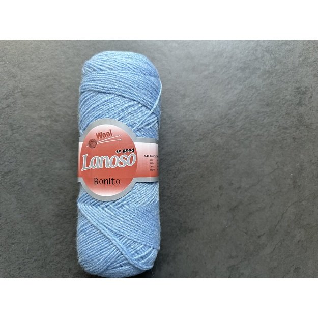 BONITO lanoso- 49% wool, 51% acrylic, 100gr/ 300m, Nr 941