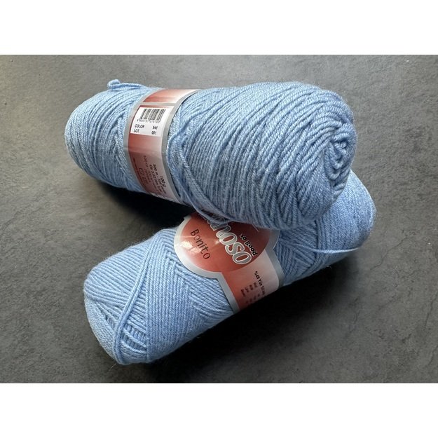 BONITO lanoso- 49% wool, 51% acrylic, 100gr/ 300m, Nr 941 2