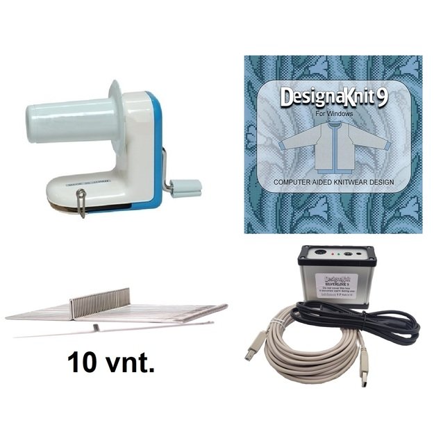 Silver reed SK840 SET kompiuterizuotos mezgimo mašinos komplektas 1