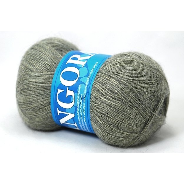 Angora2- 50% Mohair (moheris), 30% Acrylic ( akrilanas), 20% Virgin wool (jauna vilna), 100gr/ 750m, Nr 430