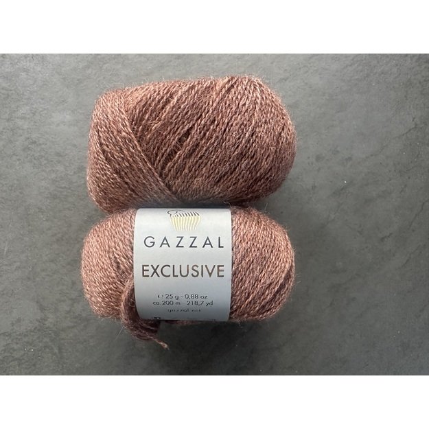 EXCLUSIVE Gazzal- 60% superwash merino fine, 10% super kid mohair, 30% mulberry silk, 25gr/ 200m, Nr 9926