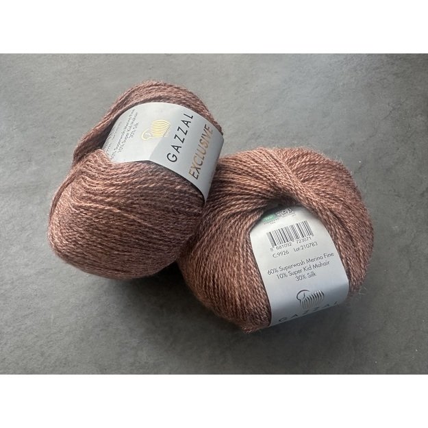 EXCLUSIVE Gazzal- 60% superwash merino fine, 10% super kid mohair, 30% mulberry silk, 25gr/ 200m, Nr 9926 2