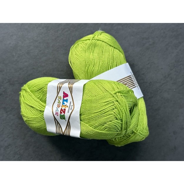 BAHAR Alize- 100% Cotton Mercerized (merserizuota medvilnė), 100gr/ 260m, Nr 612 2