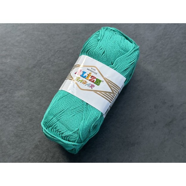 BAHAR Alize- 100% Cotton Mercerized (merserizuota medvilnė), 100gr/ 260m, Nr 610 2