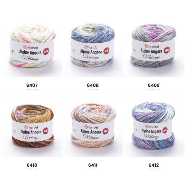 Pledas- "SRAIGIUS" Alpine Angora Melange 6