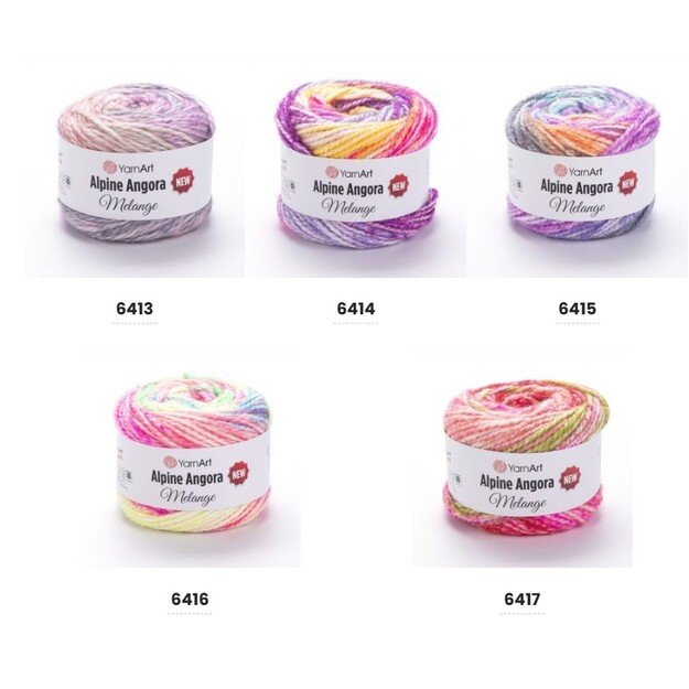 Pledas- "SRAIGIUS" Alpine Angora Melange 7