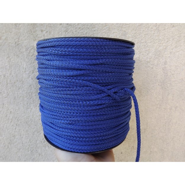Cord, knitted, polyester, with filling, 5.5-6.0 mm - No. 91 1