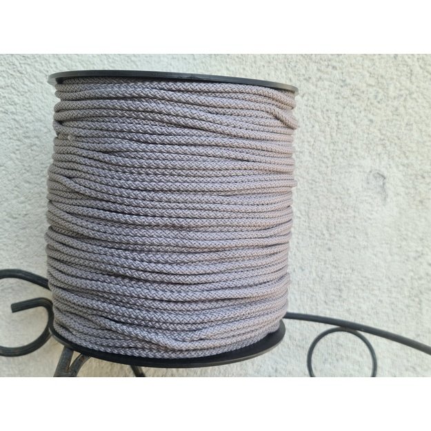 Virvelė megzta, poliesterinė, su užpildu, 5,5-6,0 mm - Nr 17