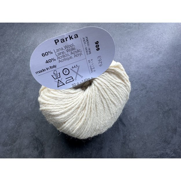 PARKA- 60% Wool, 40% Acrilic, 50 gr/ 140m, Nr 606