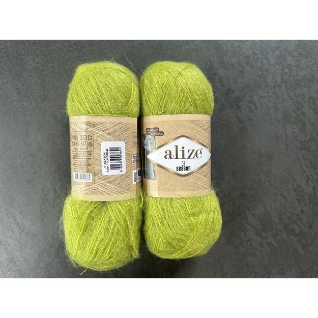 3 SEASON Alize- 51% Akrilik, 25% Mohair, 24% Wool, 100gr/ 500m, Nr 11