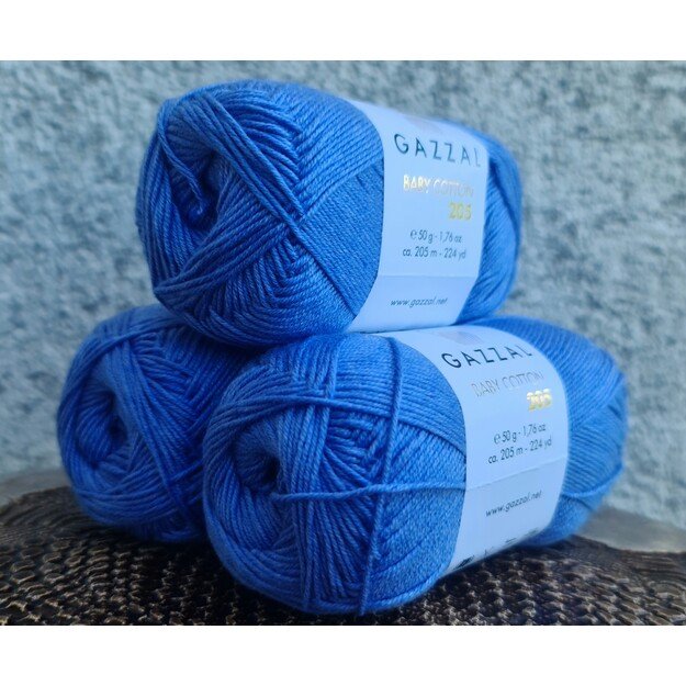 BABY COTTON 205 Gazzal- 50% cotton, 50% acrylic, 50 gr/ 205m, Nr 512