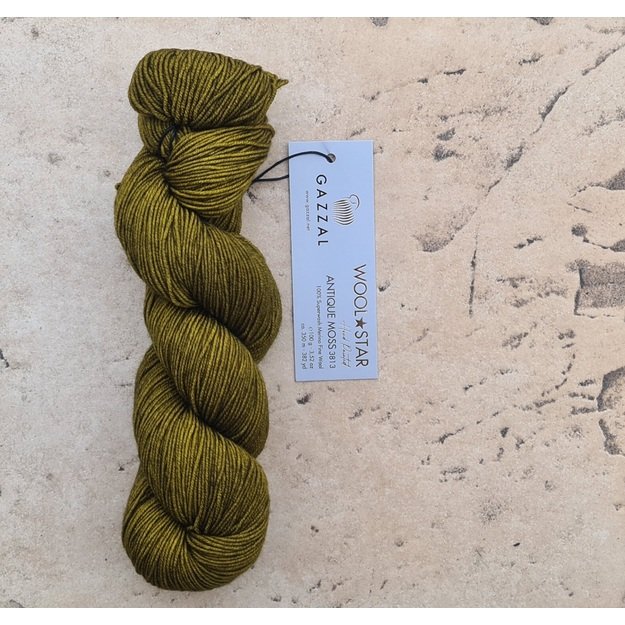 WOOL STAR Gazzal- 100% Superwash Merino Fine Wool, 100 gr/ 350m, Nr 3813