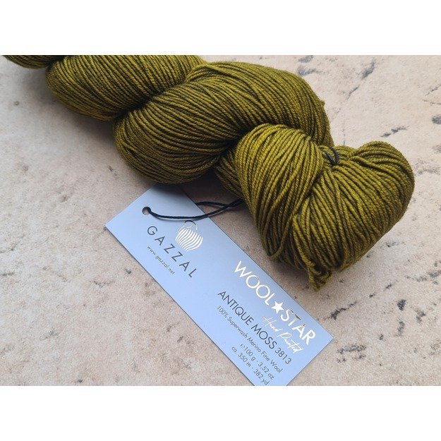 WOOL STAR Gazzal- 100% Superwash Merino Fine Wool, 100 gr/ 350m, Nr 3813