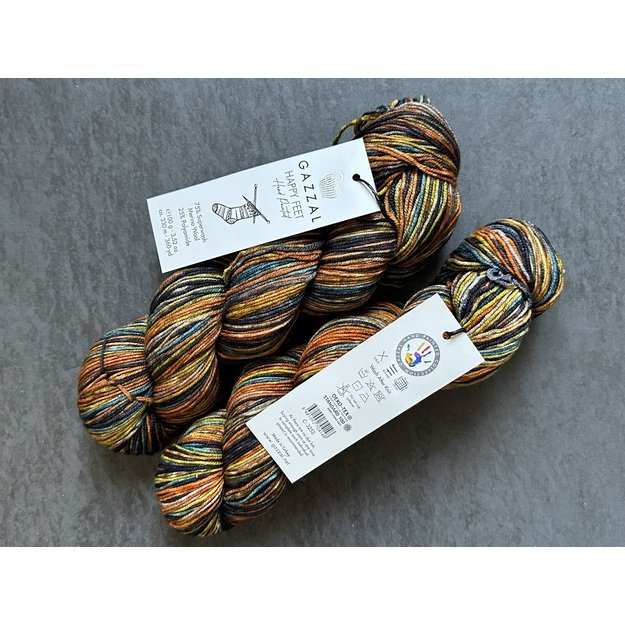 HAPPY FEET Gazzal- 75% Superwash Merino Wool, 25% Polyamide, 100gr/ 330m, Nr 3252